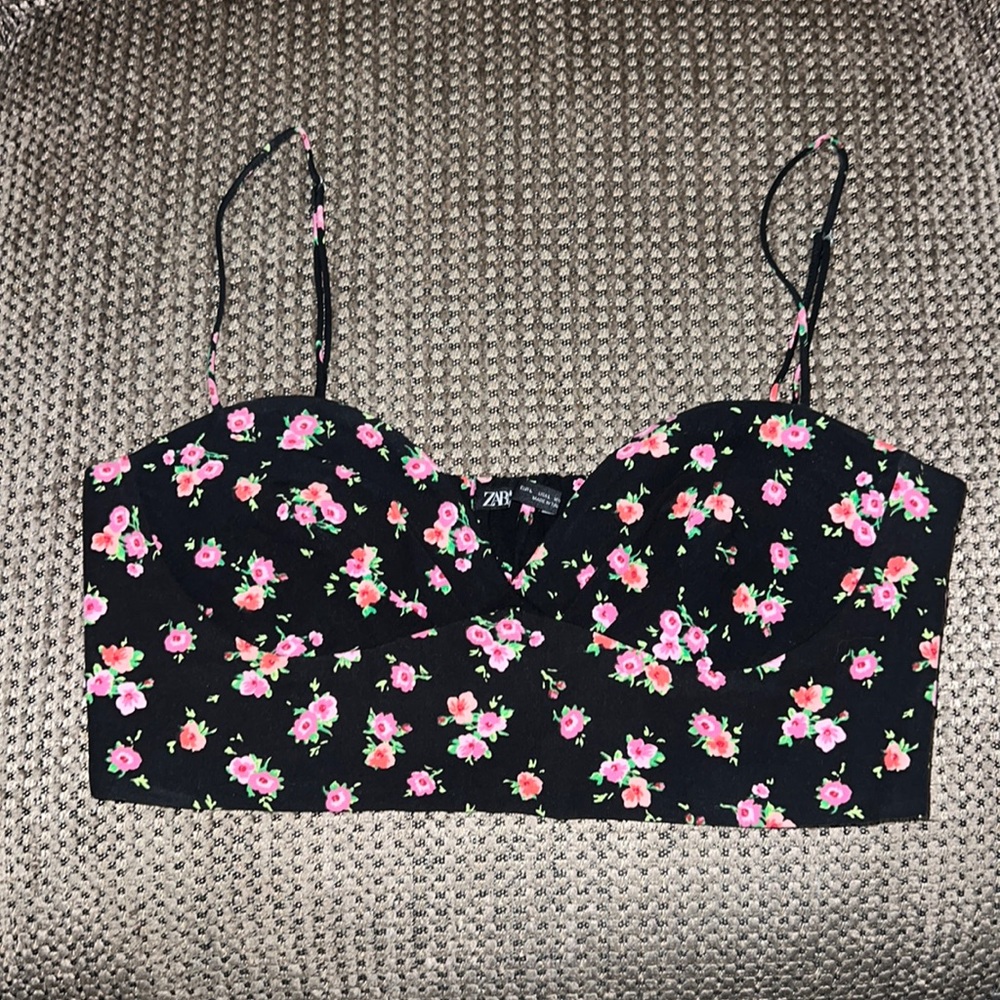 Zara rose tank top